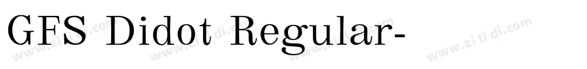 GFS Didot Regular字体转换